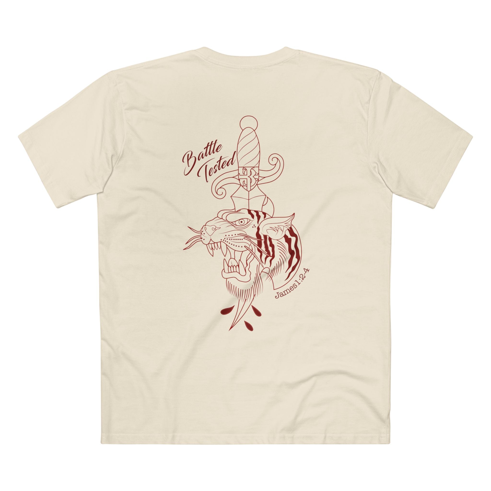 "Battle Tested" Vintage Tattoo Style T-Shirt