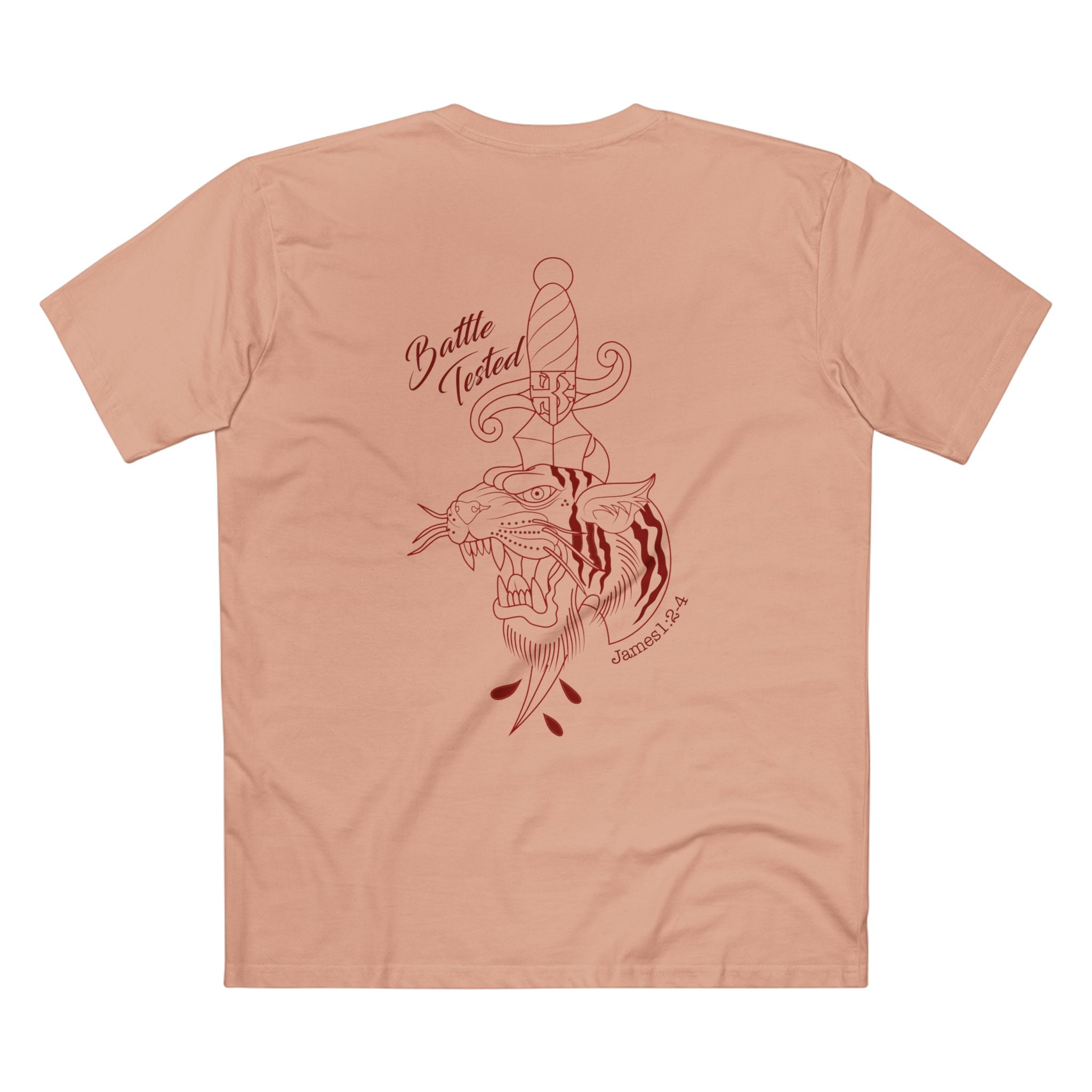 "Battle Tested" Vintage Tattoo Style T-Shirt