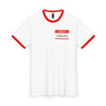 Ringer Tee — “Hello My Name Is Whosoever” Faith-Inspired Name Tag T‑Shirt
